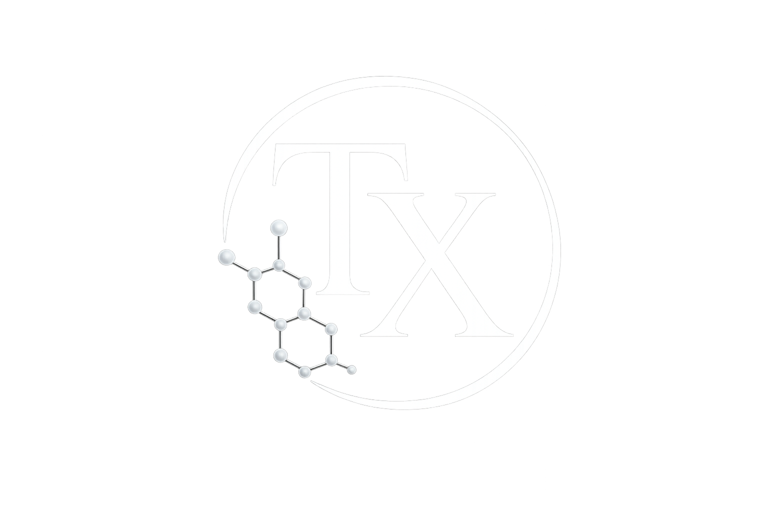 TX Research Peptides monogram emblem